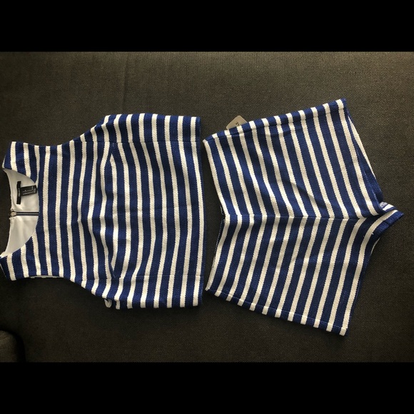 2-Piece Forever 21 Striped Set - Picture 1 of 5